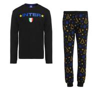 Inter Pigiama Xmas, Unisex Bambino, Nero, 4 Anni, Blu