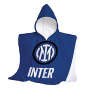 Inter Poncho In Spugna Bambino, 100% Cotone, 50x50 cm, Prodotto Ufficiale, Unisex