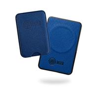 INTER Powerbank Portafogli - con ricarica Wireless MagSafe 5000mAh - Compatibile con Apple e Android, Ricarica Rapida Wireless e via Cavo Type-C - Cavo Incluso - Prodotto ufficiale (BLU COMBO)