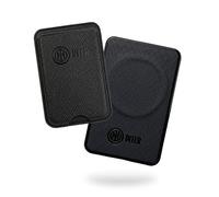 INTER Powerbank Portafogli - con ricarica Wireless MagSafe 5000mAh - Compatibile con Apple e Android, Ricarica Rapida Wireless e via Cavo Type-C - Cavo Incluso - Prodotto ufficiale (NERO- COMBO)