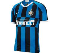 Inter, Prima Maglia Stadium Home 2019/2020, Maglietta Sportiva Maniche Corte Uomo, Blue Spark/(White) (Full Sponsor), 10