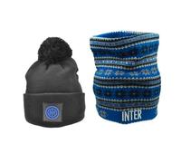 Set Box Idea Regalo Natale o Compleanno, 2 prodotti INTER, Cappello e Scaldacollo, Prodotto Ufficiale INTER 154006