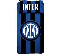COMPLETO LETTO FC INTER UFFICIALE UNA PIAZZA CON FEDERA LETTO SINGOLO LENZUOLO
