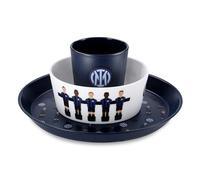 Inter - Set pranzo collezione Calcio Balilla, Set pappa. Prodotto Ufficiale.