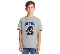 Inter T-Shirt, Bambino/a, Prodotto Ufficiale, Design con Biscione Collezione Esclusiva Back to Stadium, 100% Cotone, Adatta a Tutti i Tifosi Nerazzurri