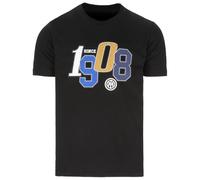 Inter - T-Shirt College 1908, Maglietta da Uomo, Prodotto Ufficiale, Nero, M