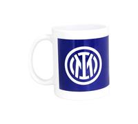 Inter Tazza ceramica con logo nuovo ufficiale bianca e blu con scritta Milano PRODOTTO UFFICIALE