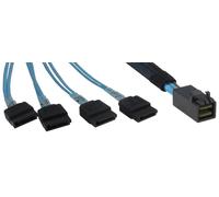 Inter-Tech 0.5m SFF 8643/4x SATA 0,5 m