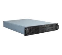 Inter-Tech 2U-2129N Supporto Nero, Argento (Inter-Tech 19 Server IPC 2129-N 2U)