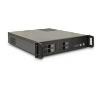 Inter-Tech 2U-2504 Supporto Nero (Case IPC Storage 2U-2504, o. PSU)