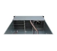 Inter-Tech 3U-30248 Supporto Nero, Acciaio inossidabile