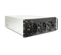 Inter-Tech 4F28 Supporto Nero, Argento