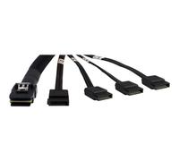 Inter-Tech 88885237 0,65 m Maschio/Maschio Nero Dritto Dritto 0,035 g 4x SATA 1x