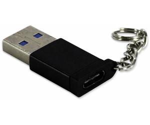 Inter-Tech 88885460 Kabeladapter USB Type C USB Type A schwarz - Adapter für Kab