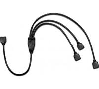 Inter-Tech 88885466 cavo di interfaccia e adattatore 4pin RGB 3x 4pin RGB Nero