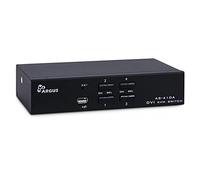 Inter-Tech 88887201 IPC KVM Switch AS-41DA DVI in metallo