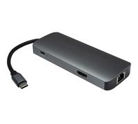 Inter-Tech Adattatore Argus H-428 7 in 1, USB C, HDMI 4K, PD 100 W