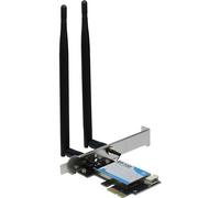 Inter-Tech Adattatore Wi-Fi 5 PCIe EP-132 antenna, Bluetooth 4.2