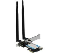 Inter-Tech Adattatore Wi-Fi 6 PCIe EP-134, antenna Bluetooth 5.2