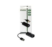 Adapter USB3.0 > RJ45 Gigabit Lan 1000 MBit/s Inter-Tech Black