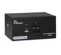Inter-Tech AS-22HA HDMI switch per keyboard-video-mouse [kvm] Nero (Inter-Tech K
