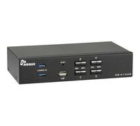 Inter-Tech AS-41HUS switch per keyboard-video-mouse (kvm) Nero