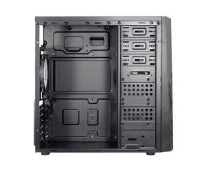 Inter-Tech B-02 RGB Tower PC Nero ATX micro ATX Acrilico Blu Verde 88881330