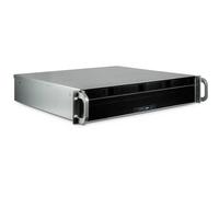Inter-Tech IPC 2U-2404S Supporto Nero, Argento