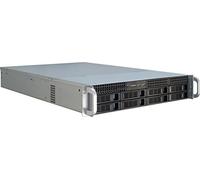 Case PC Inter-Tech IPC 2U-2408 Supporto Nero, Acciaio inossidabile [88887117]