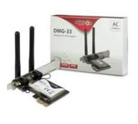 Inter-Tech DMG-33 Adattatore di rete PCI Express x1 1300Mbps NEW