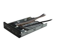 Inter-Tech - IPC 2U-20240, Portabagagli, Server, Acciaio, ATX, Micro-ATX, Mini-ATX, HDD, Rete, Potenza, 2x 80mm
