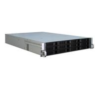 Inter-Tech IPC 2U-2412 Supporto Nero, Argento (Inter-Tech 19 IPC Storage 2U-2412