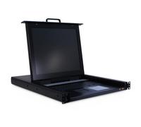 Inter-Tech KVM-1708 console a rack 43,2 cm [17] 1280 x 1024 Pixel Acciaio Nero (