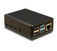 Inter-Tech 88887359 Custodia Raspberry Pi Raspberry Pi Nero Alluminio 90 mm CASE