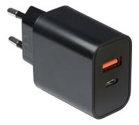 Inter-Tech Caricatore PD USB-C PSU PD-2120 PD+QC 20 W Nero
