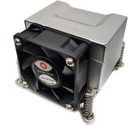 Inter-Tech Q-5 Processore Dissipatore di calore/Radiatore 6 cm Nero, Argento 1 pz