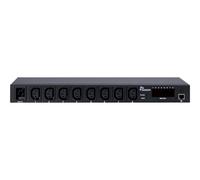 Inter-Tech SW-0816 Acciaio Nero LED 8 presa(e) AC Accoppiatore C13 88887284