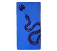 Inter Telo Mare Biscione Premium in Microfibra, 180x90cm, Asciugamano in Microfibra Ultra Assorbente - Perfetto per Spiaggia, Mare, Piscina e Vacanze Estive - Prodotto Ufficiale