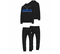 Inter tuta homewear uomo in cotone full zip prodotto ufficiale art. F10 2050 (nero, XL)
