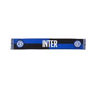 Inter Unisex - Adulto Sciarpa Stadio, Acrilico, Scacchi Nero/Blu, Taglia Unica