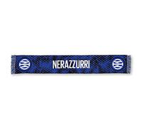 Inter Unisex - Adulto Sciarpa Stadio, Acrilico, Scritta Nerazzurri Nero/Blu, Taglia Unica