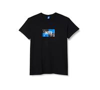 Inter Unisex - Adulto T-Shirt, Nero, Taglia Unica-XL