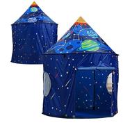 Interacti - Tenda a forma di navicella spaziale, padiglione da gioco ispirato alla galassia, Star Mision Den, capanna leggera per attività fantasy, spazio creativo per la scoperta dell'infanzia