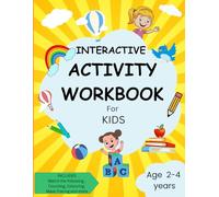Interactive Activity Workbook for Kids: Includes Match the following, Counting, Colouring, Maze, Tracing and more