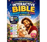 Interactive Bible Memory Verses & Songs for Kids: 5-in-1 Christian Activity Book