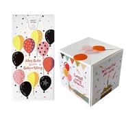 Interactive Birthday Confetti Box, Prank Surprise Pop Portatile, Confetti Box for Men Boys Girls, Sturdy Cardboard with Fun Pop Mechanism, Party Decor with Colorful Surprise for Family 6.69 Inches