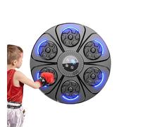 Interactive Boxing Device, Kids Boxing Trainer, Boxing Music Exerciser, Fitness Boxing Machine, Wall-Mounted Boxing Machine with LED Lights for Kids and Adults Interactive Fitness