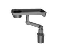 Interactive Car Cup Holder Tray, Rotating Drink & Snack Table, Shockproof Extender Adapter, Responsive 360 Swivel Arm Design, for Meals on Road Trips, Trucks, Commutes, Rideshare Driving