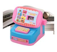 Interactive Cash Register Toy, Mini Pretend Play Machine Set, Realistic Counting Learning Tool, Durable Educational Playset, Classic Toy Ornament Design, Kids Learning Activity for Classroom and Home
