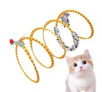 Interactive Cat Tunnel - Foldable Play Tube Set, Indoor Activity Structure Kit, Large Tunnel with Hanging Mouse Toy | Exercise Toy for Kitten